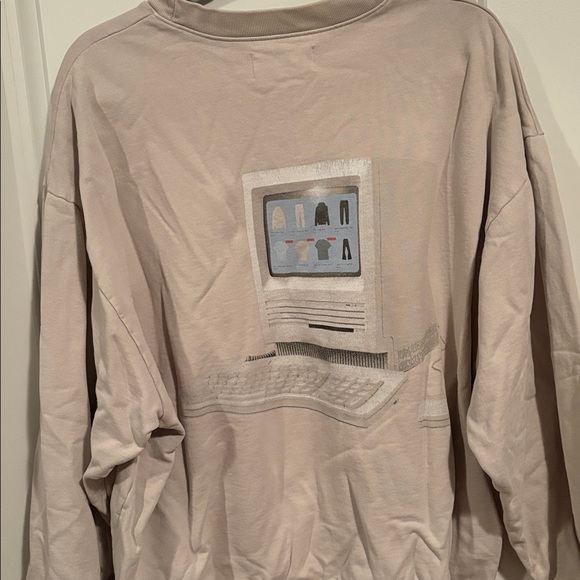 Lonely Ghost Beige Sweatshirt - Picture 3 of 4